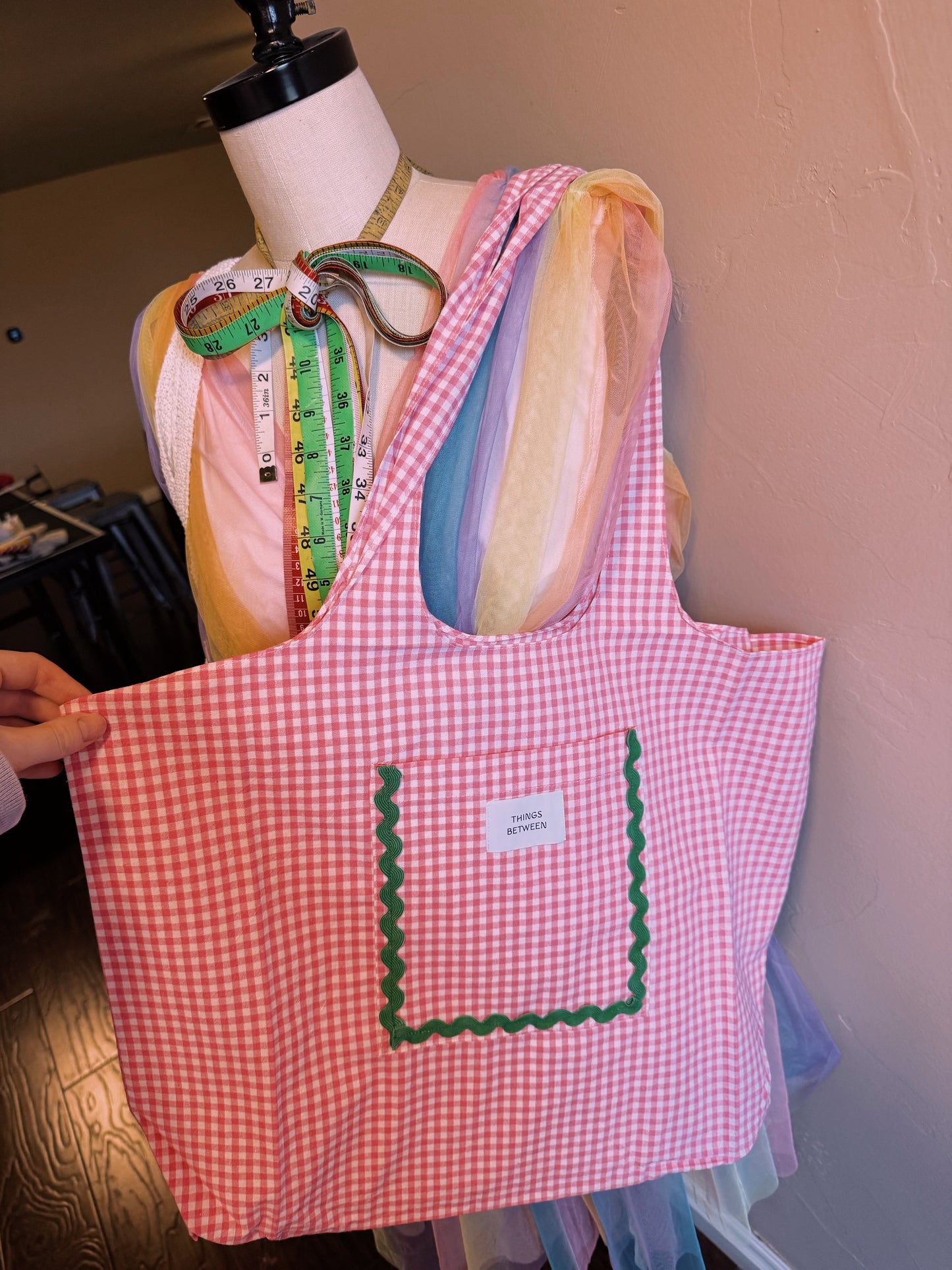 Pink strawberry Bible bag :)