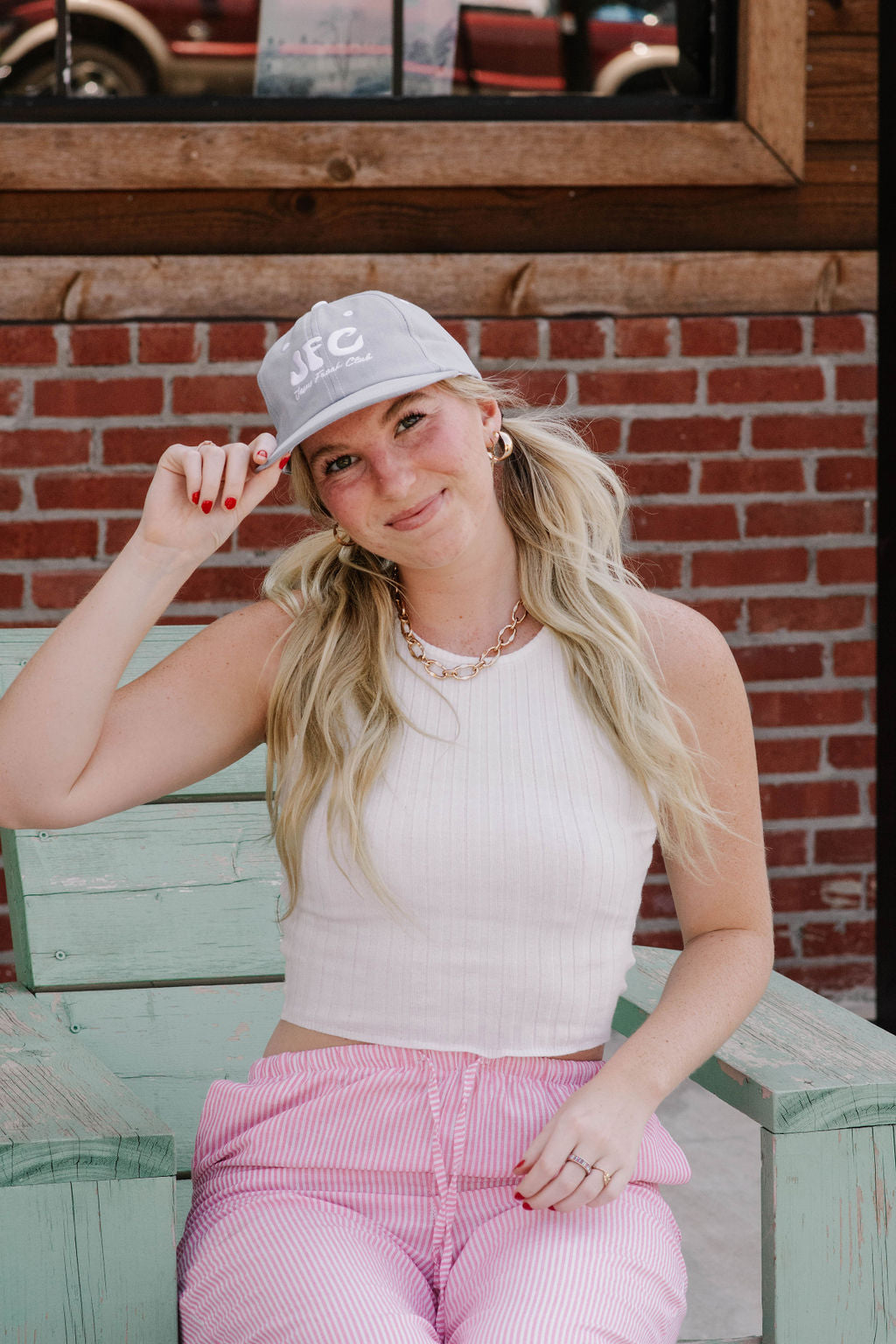 JFC denim blue hat!