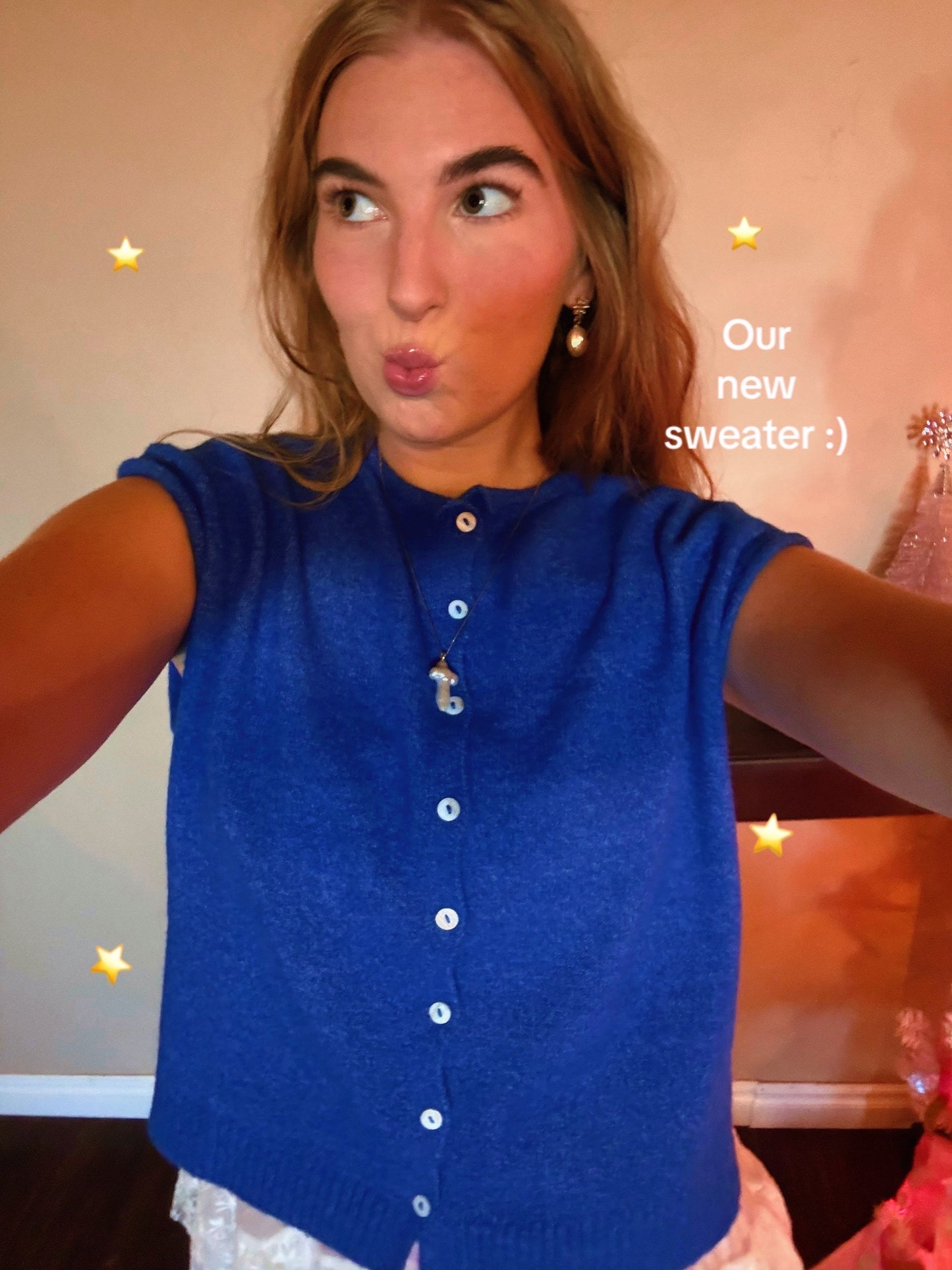 Winter blue sweater <333