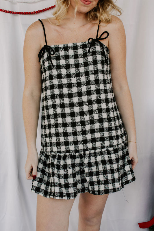Winter plaid dress!
