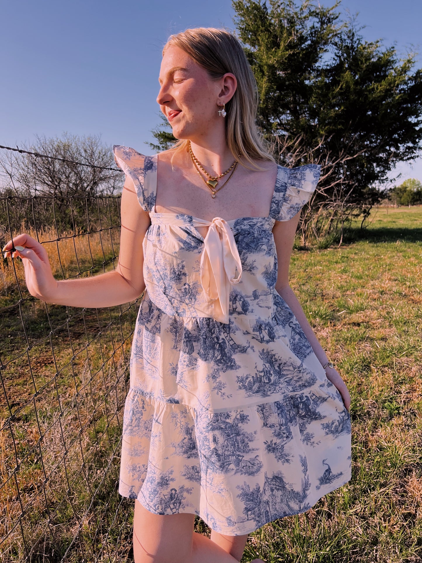 Story blue babydoll dress!