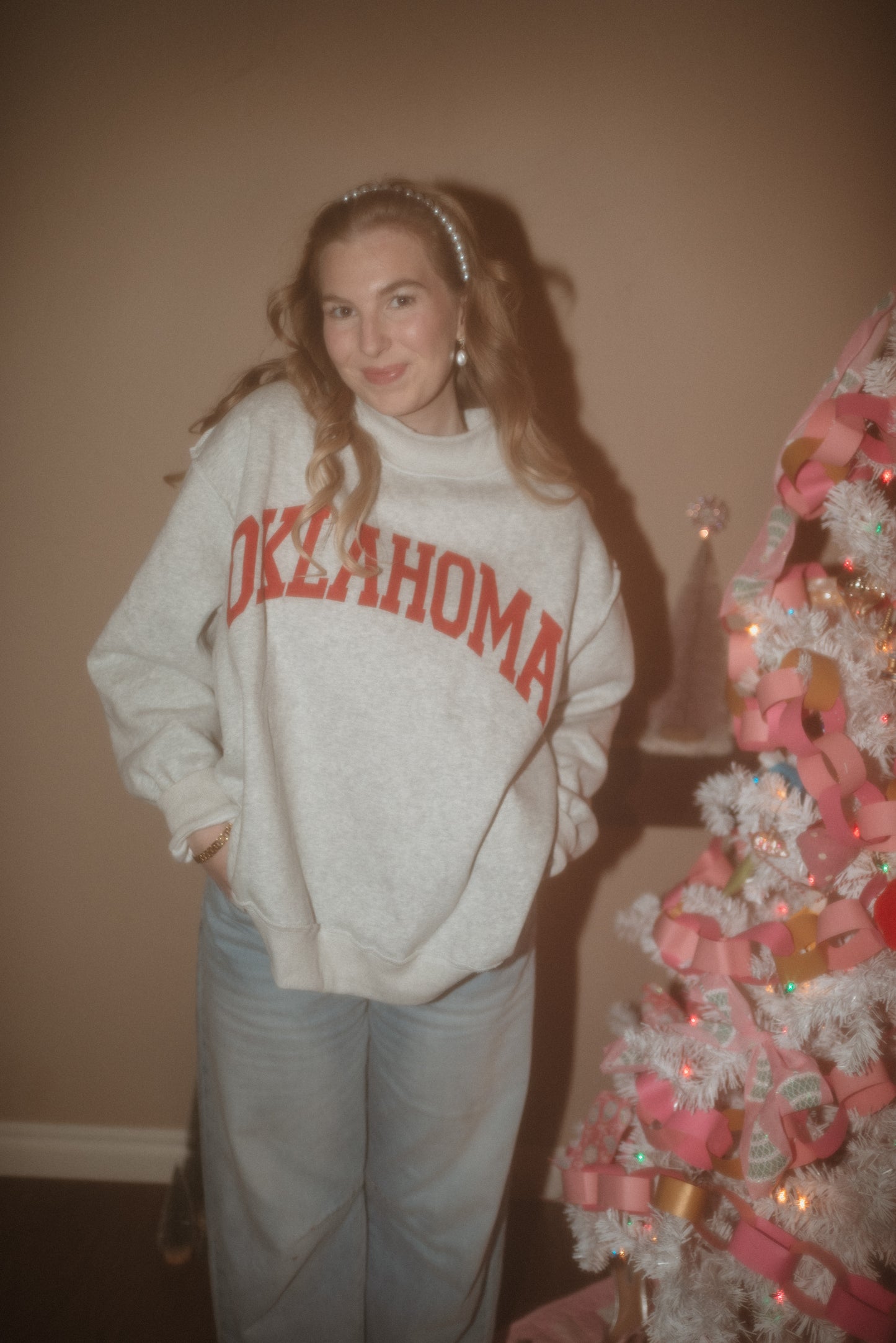 Mock neck reversible pullover!