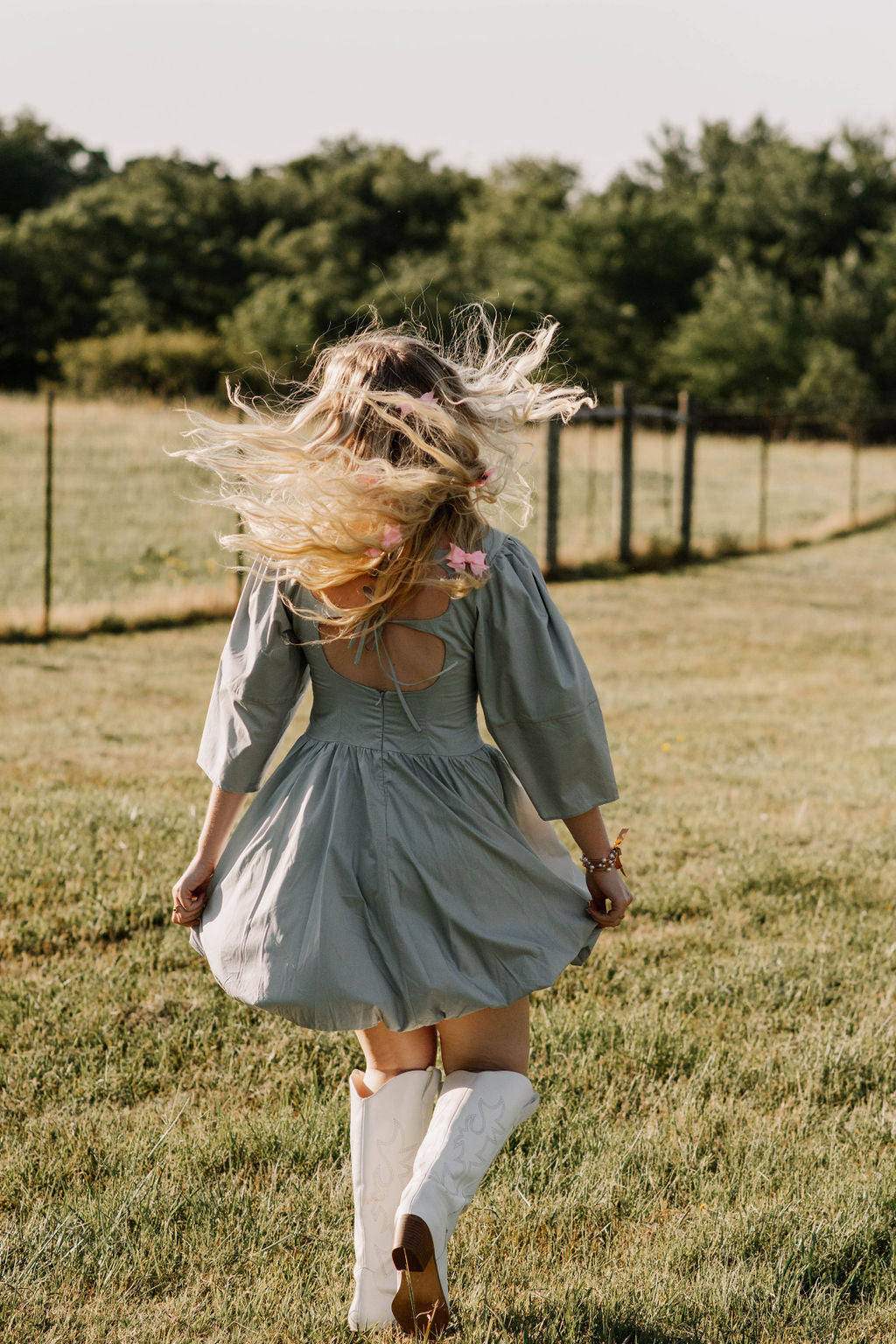 Little blue dress