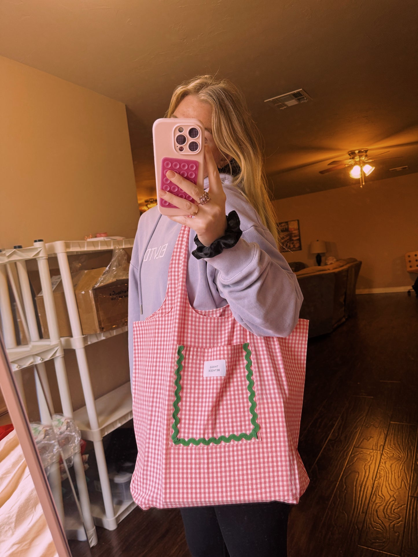 Pink strawberry Bible bag :)
