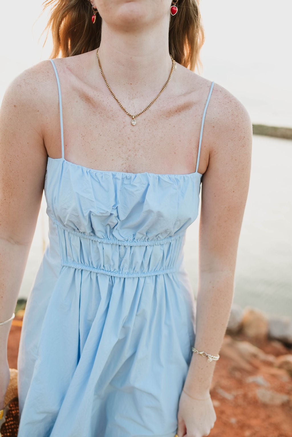 Jesus blue sundress!