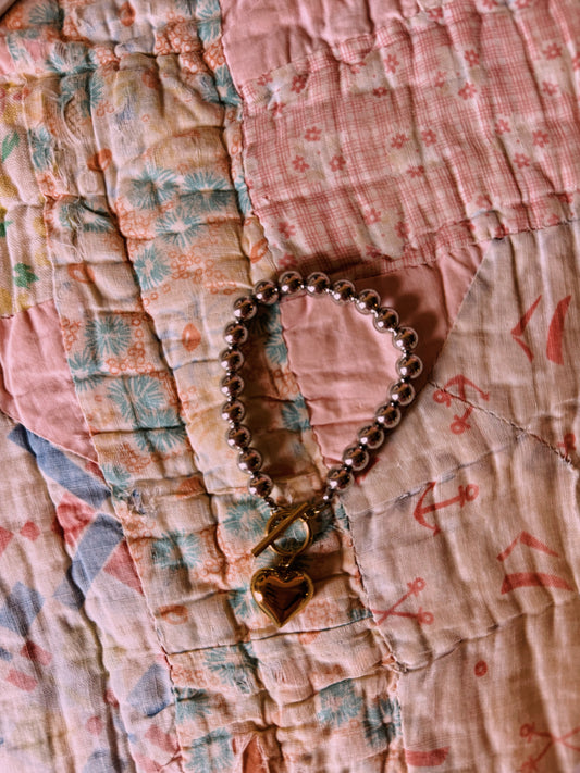 Heart of gold bracelet