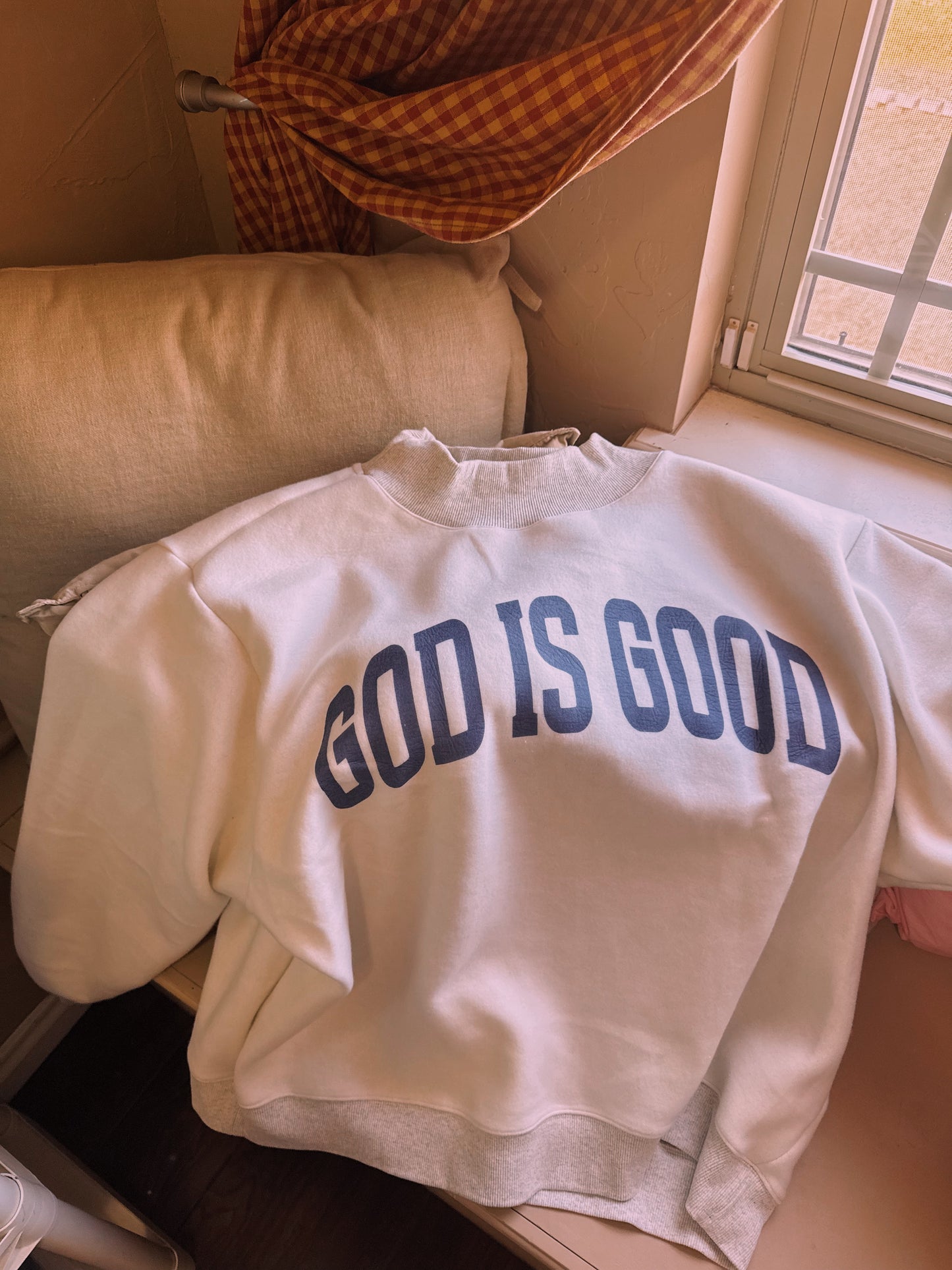 JESUS Mock neck Reversible pullover!!