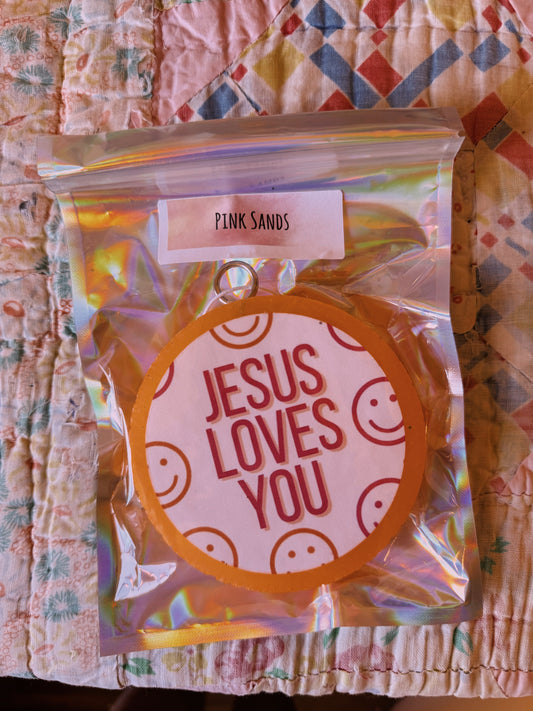 JESUS LOVES YOU AIR FRESHENER