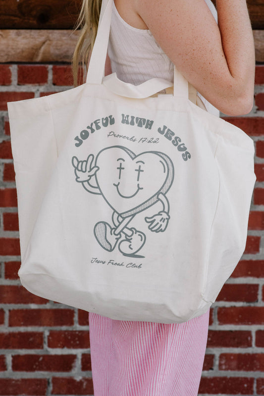 Proverbs 17:22 tote bag!