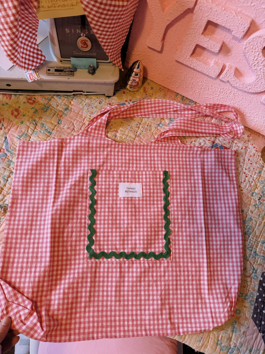 Pink strawberry Bible bag :)