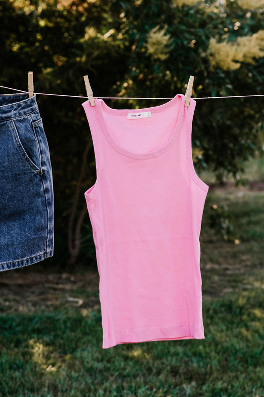 Pretty in pink tank