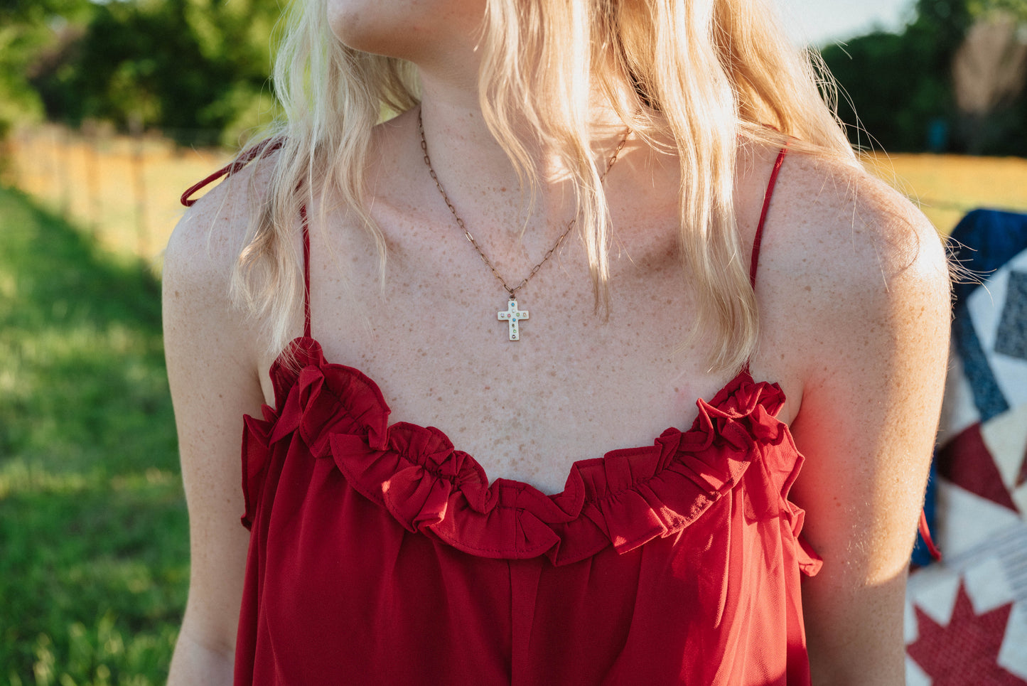 Flowy crimson romper