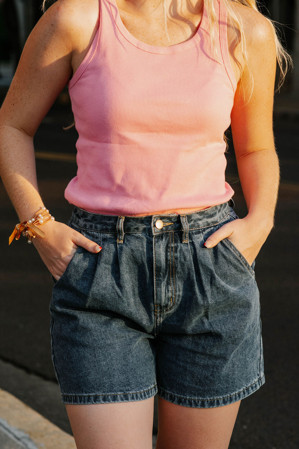Pretty in pink tank