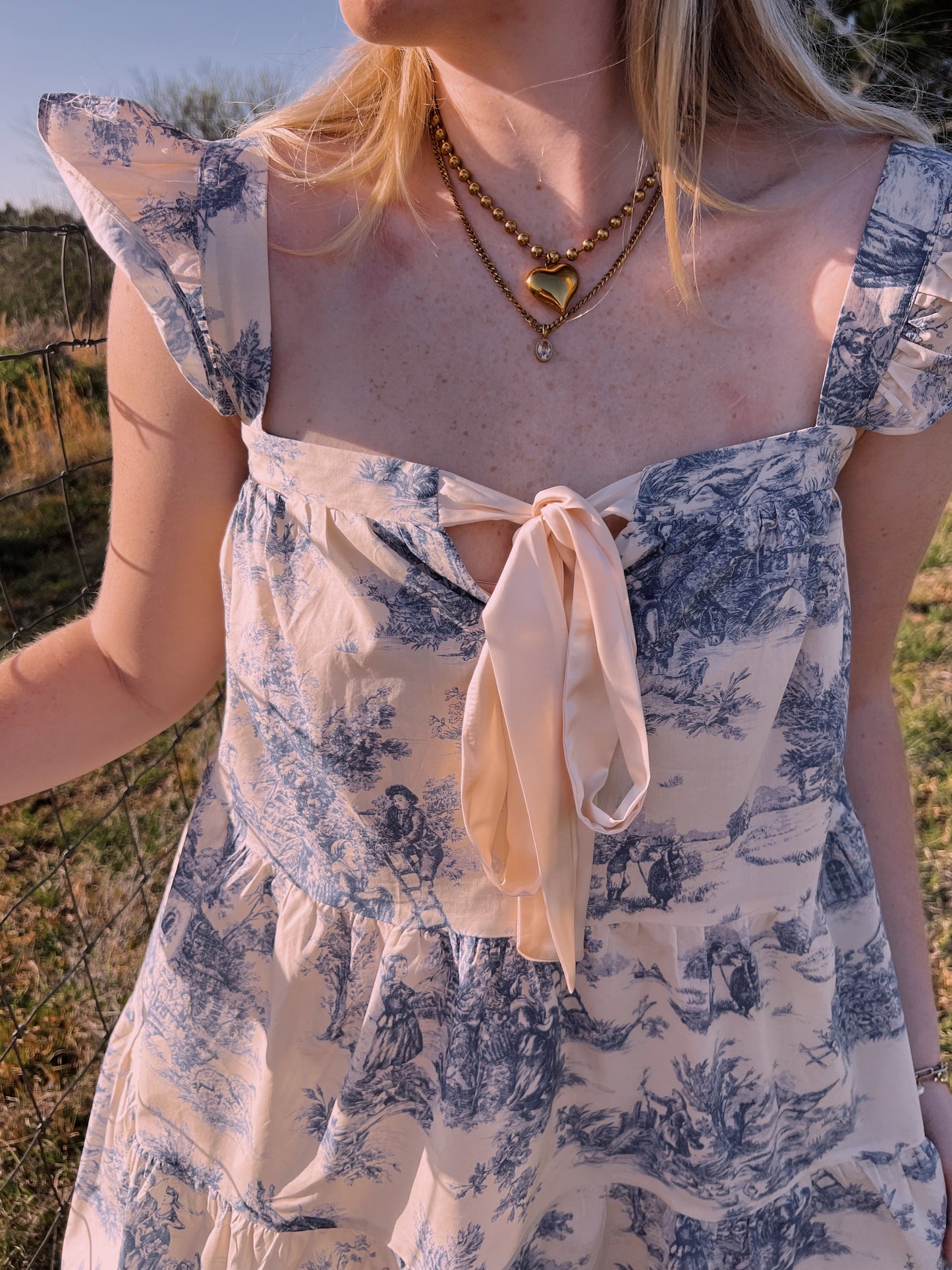 Story blue babydoll dress!