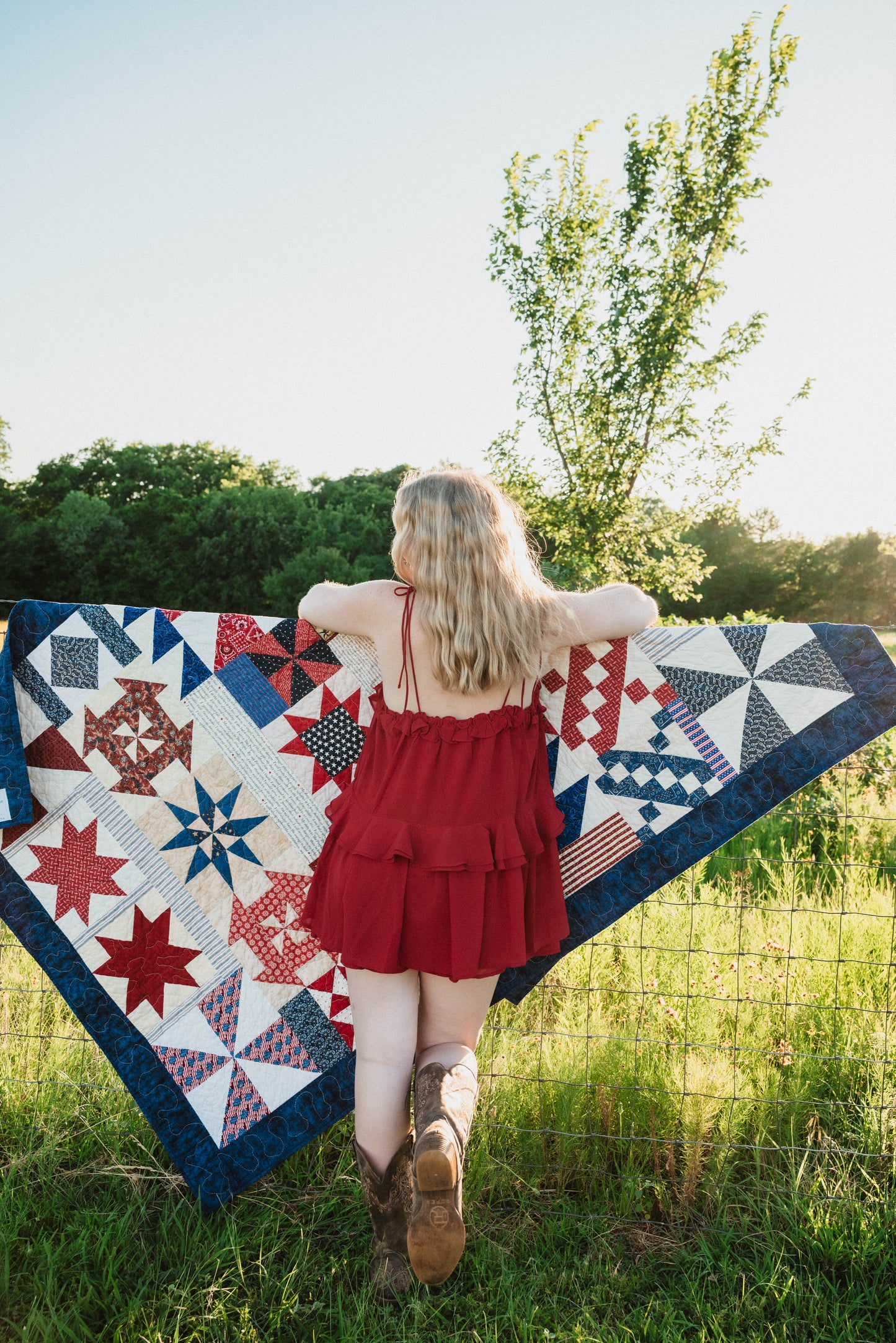 Flowy crimson romper