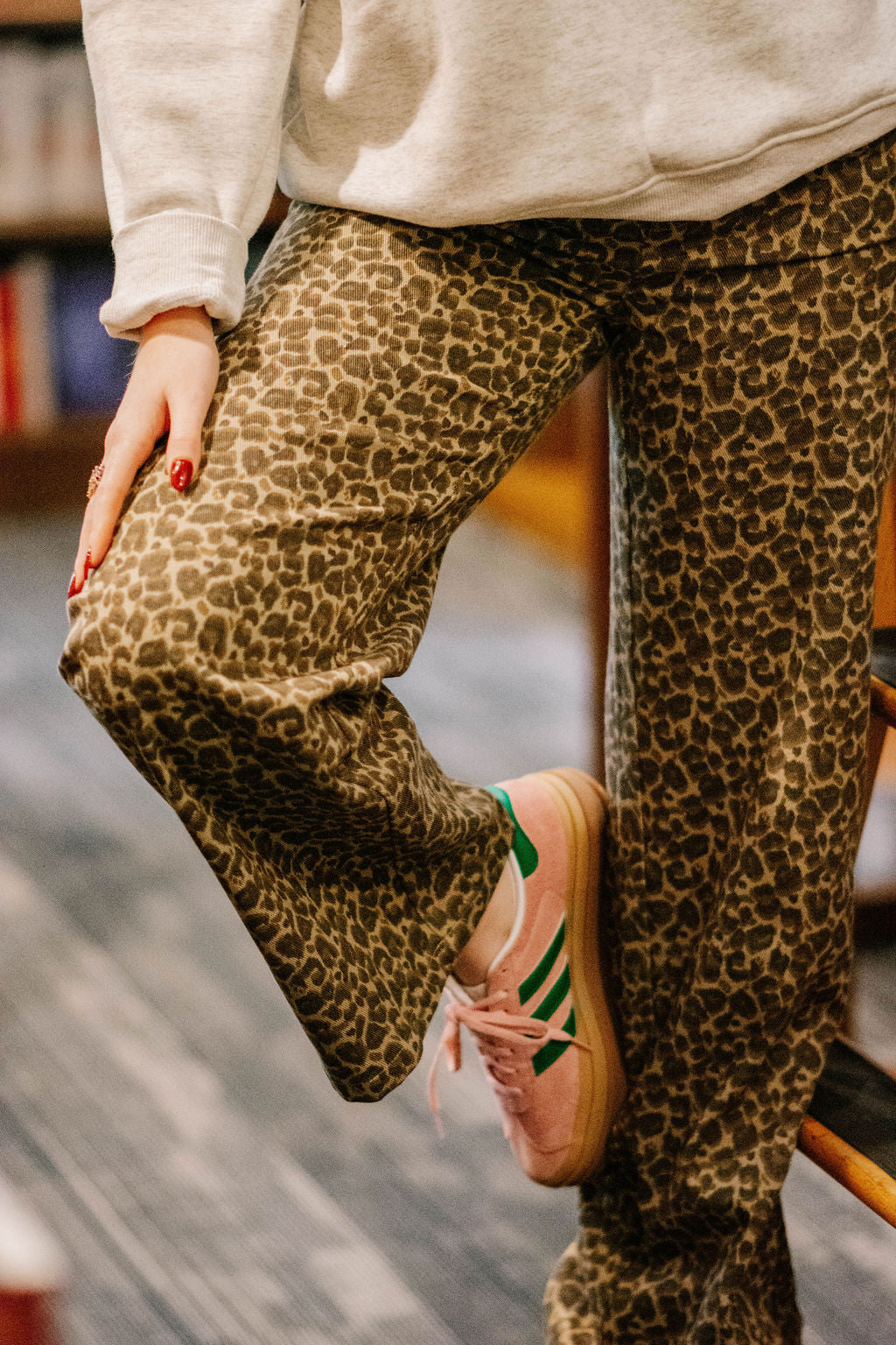 Leopard denim jeans!