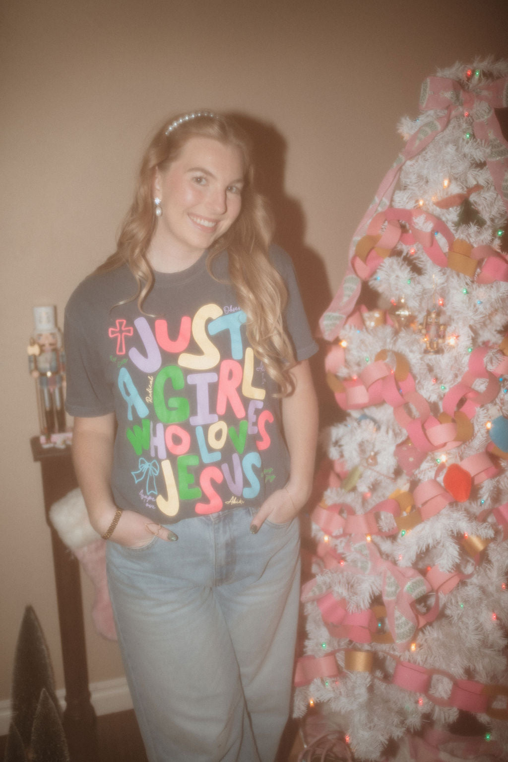 Just a girl who loves Jesus tee:))))!!!