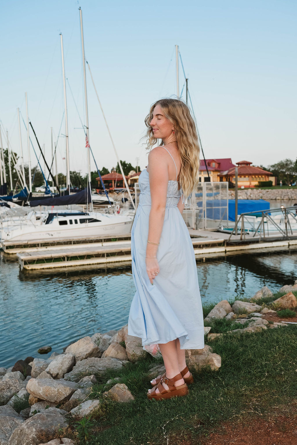 Jesus blue sundress!