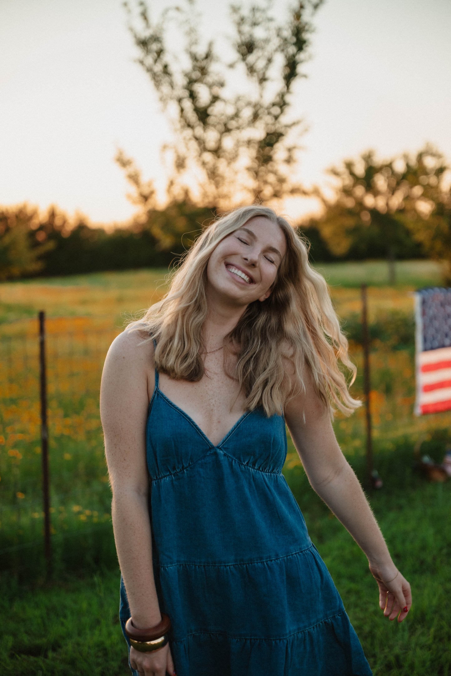 Darling denim dress!