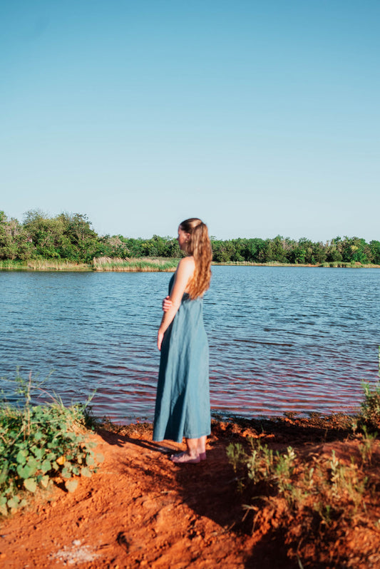 Lightweight denim dress