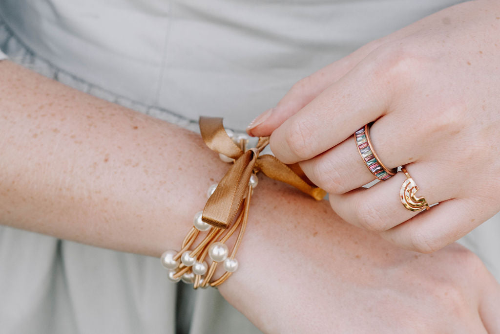 Golden Pearl bracelet