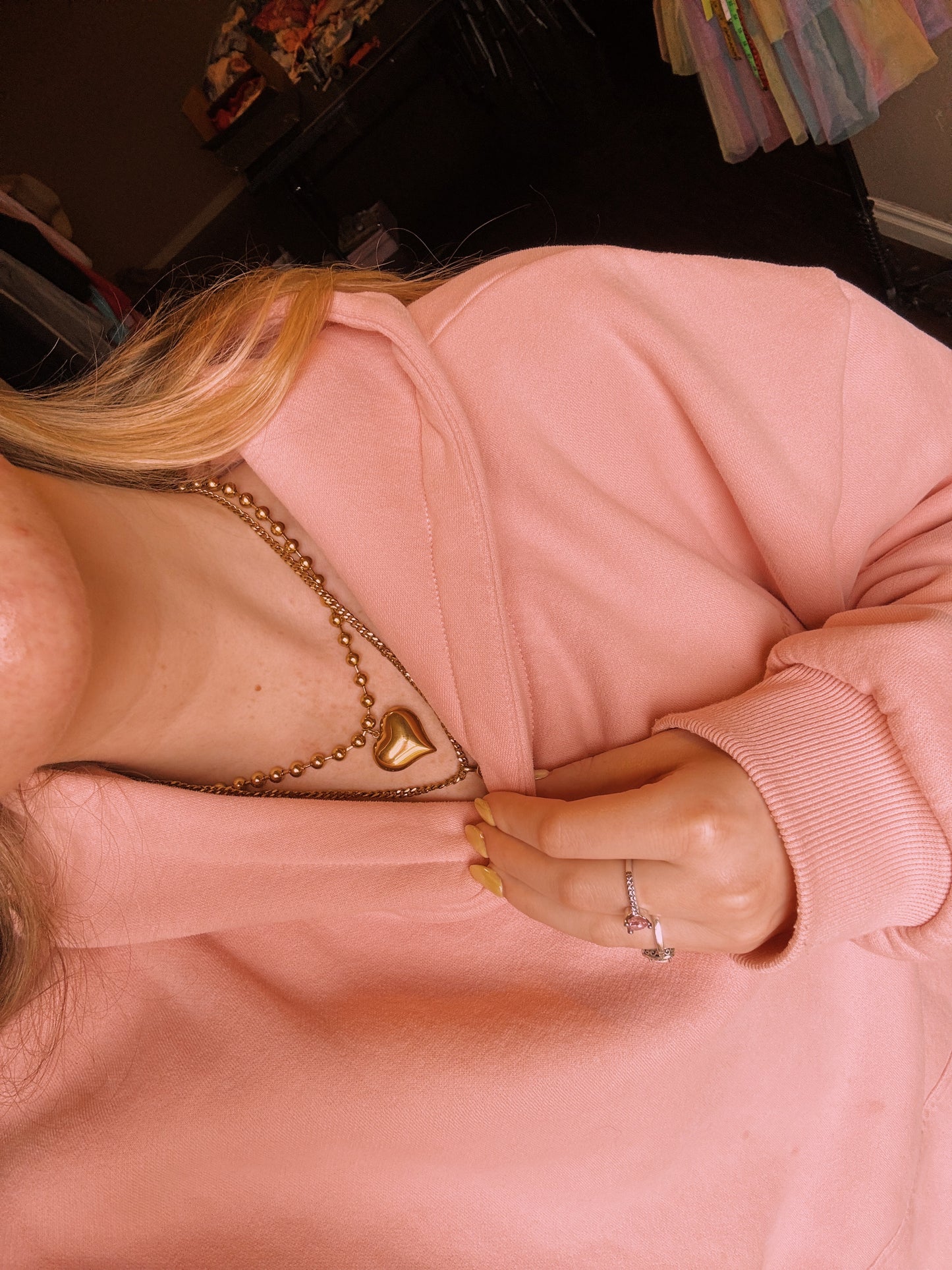 Heart of gold necklace