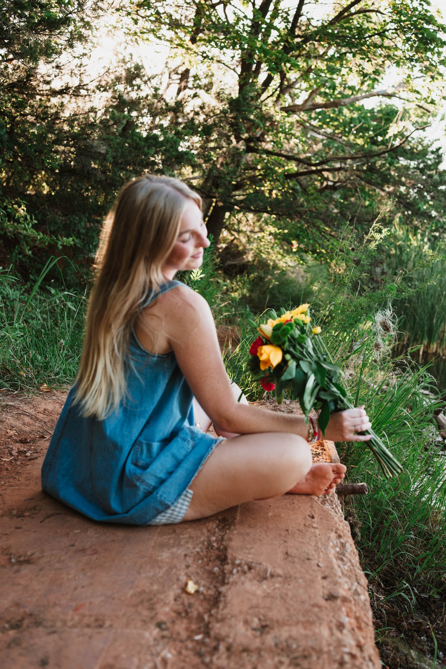 Garden denim dress