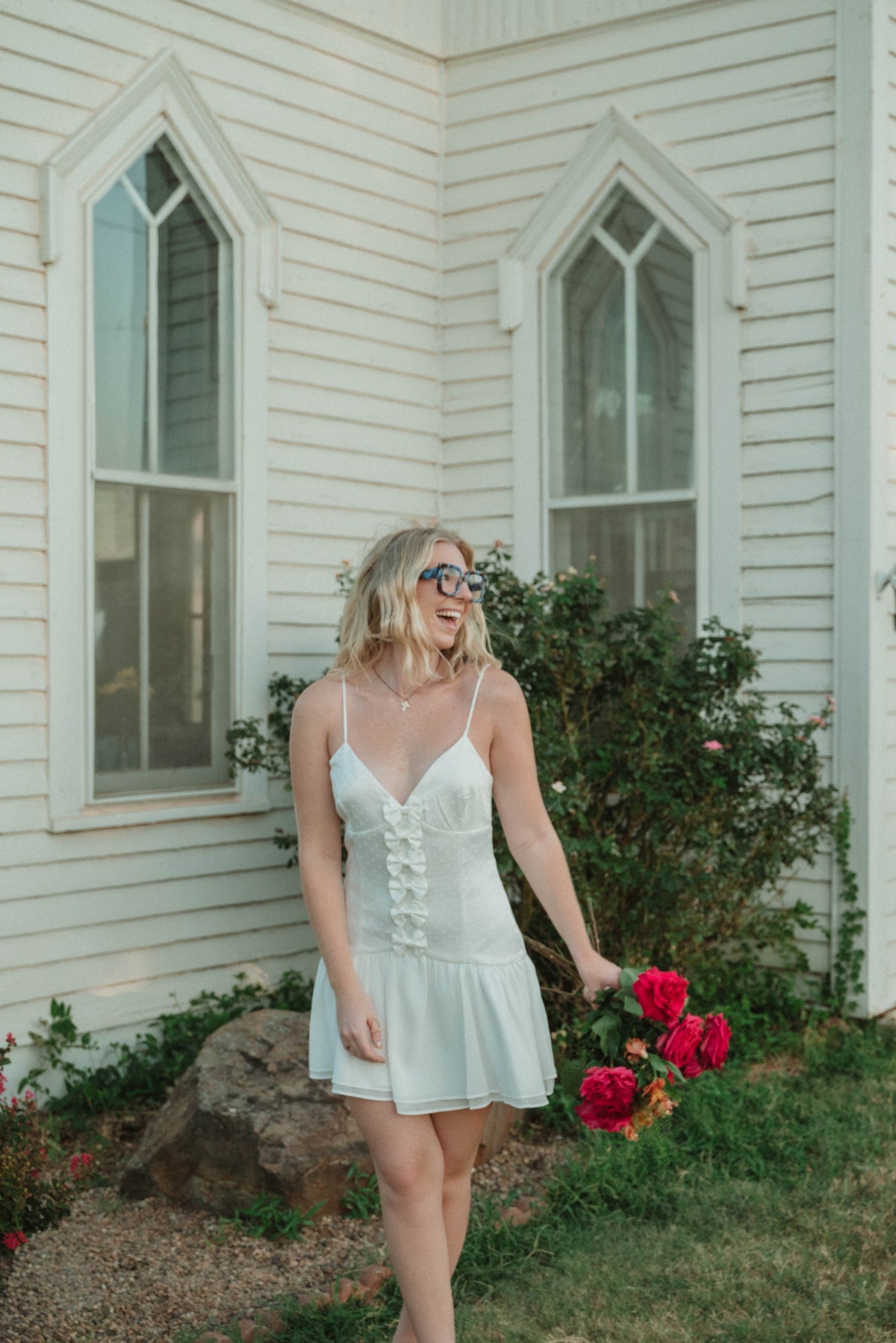 Clothed in white!