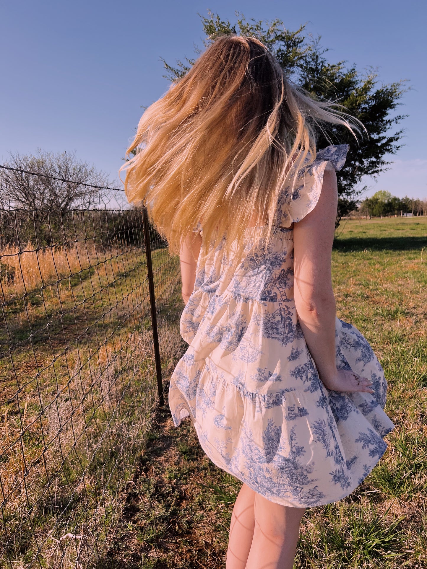 Story blue babydoll dress!