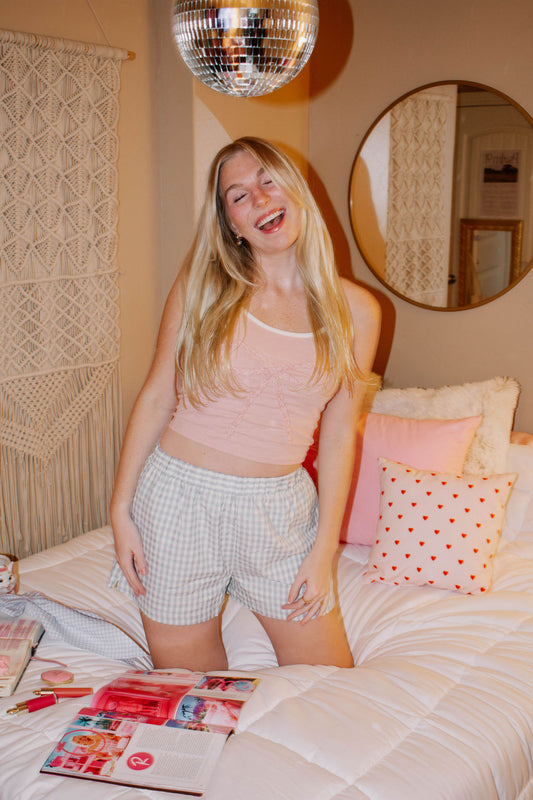 Lady blue boxer shorts