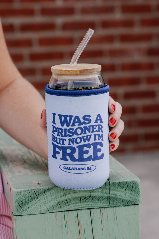 GALATIANS 5:1 coffee coozie
