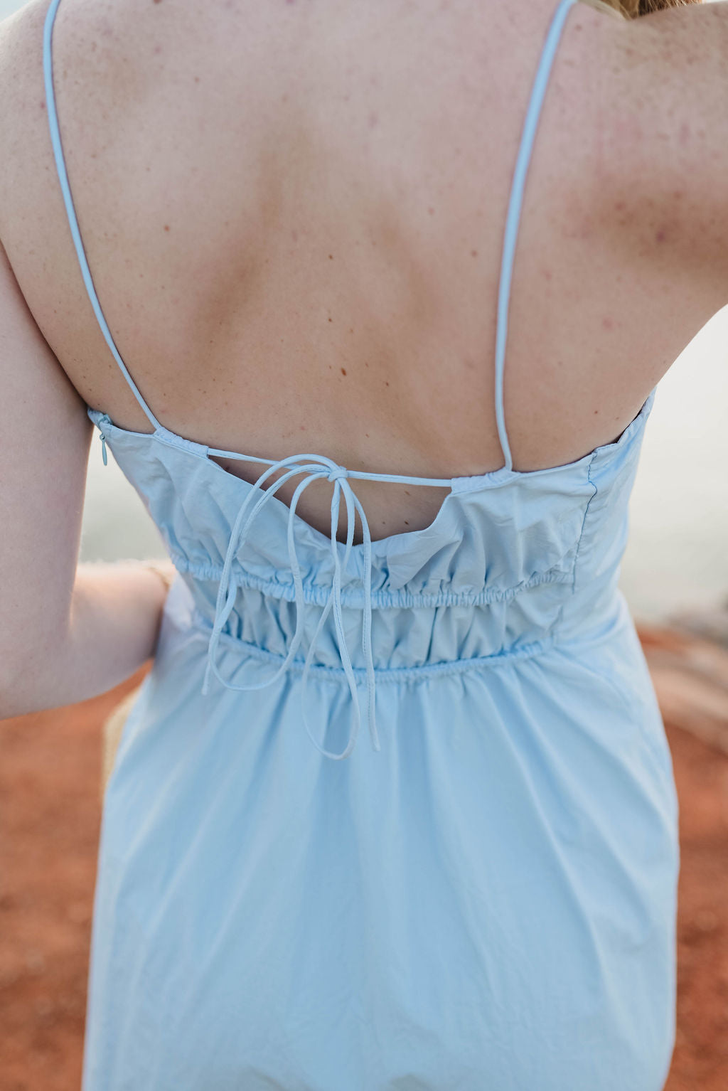 Jesus blue sundress!