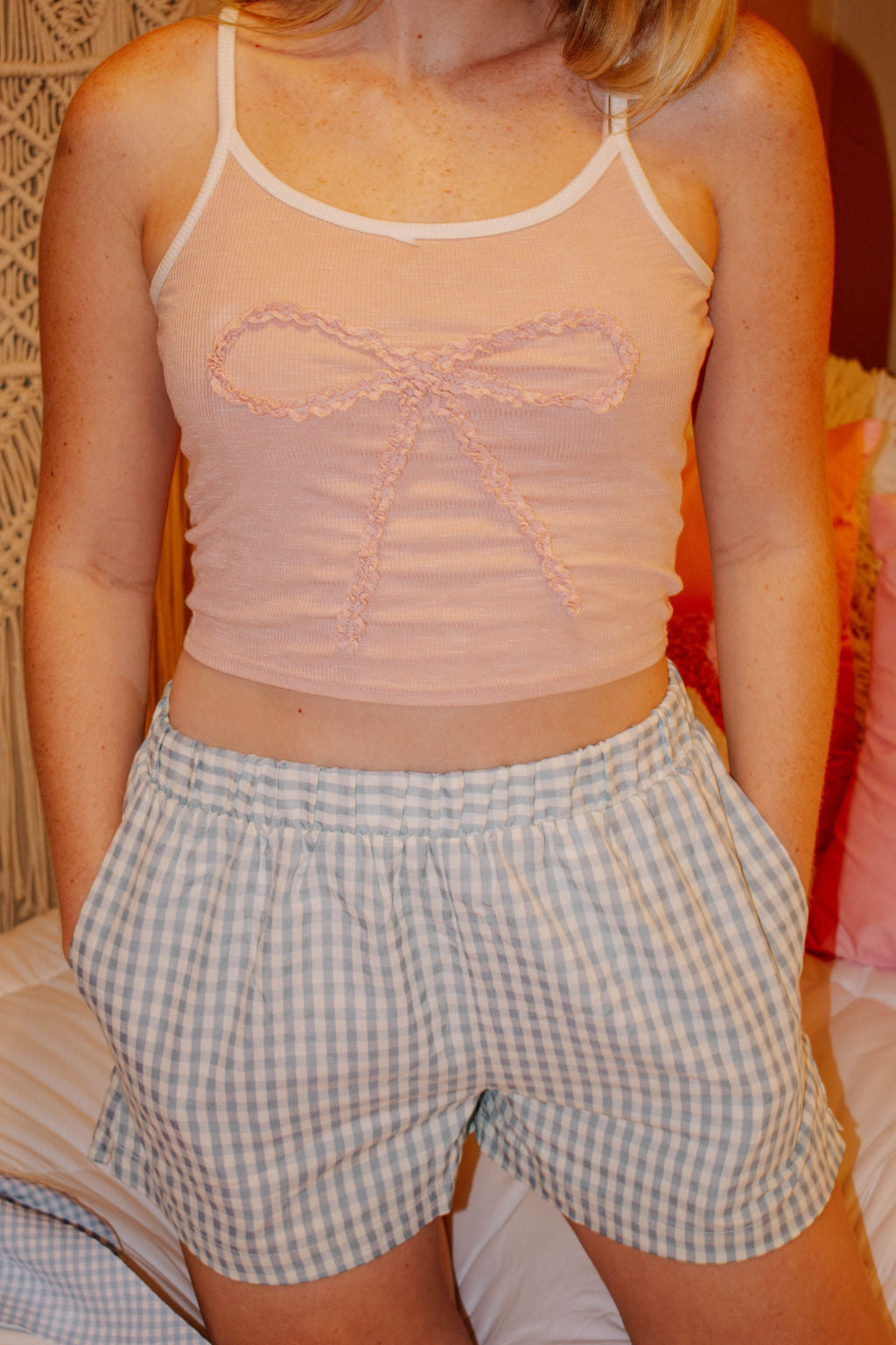 BOWtique pink tank