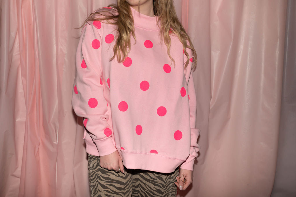 AMORE mock neck reversible pullover!