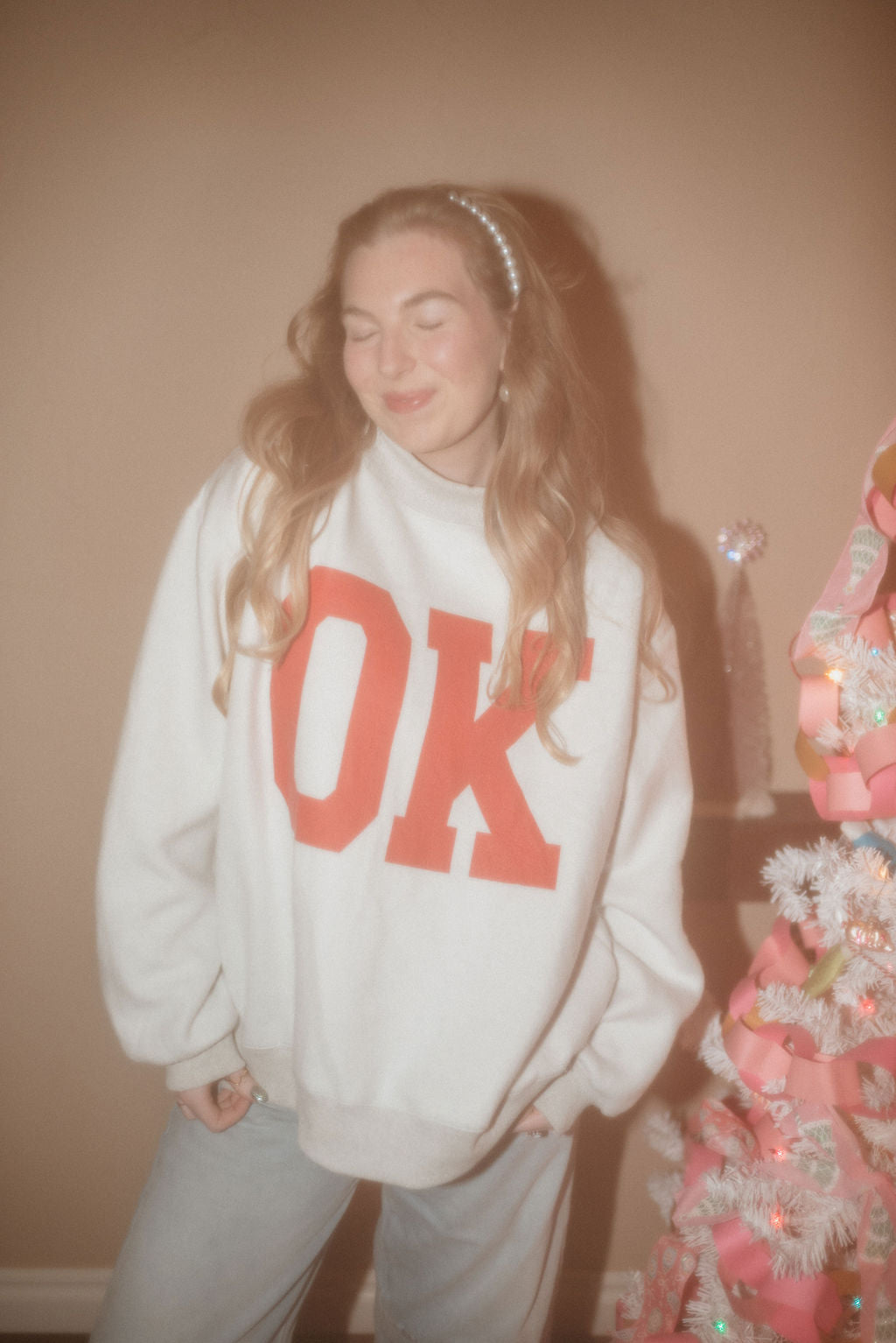 Mock neck reversible pullover!