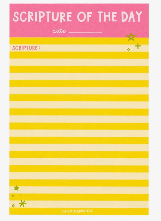 Scripture of the day notepad!